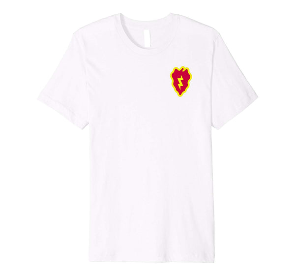 Adorable 25th Infantry Division &quot;electric Strawberry&quot; Army  T-Shirt White