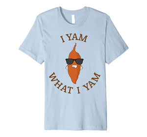 Cutest I Yam What I Yam Funny Yam Tee  T-Shirt Baby Blue