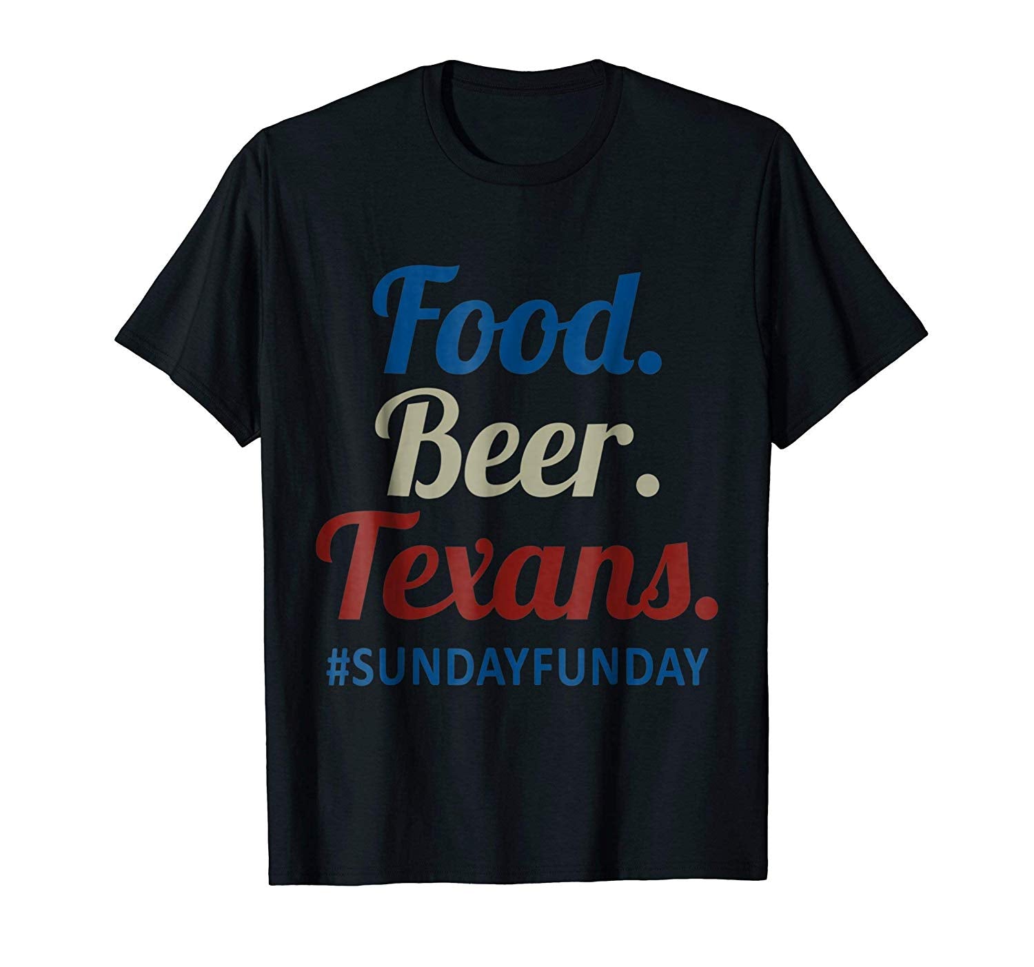 Hot Food.beer.texans  T-Shirt Black