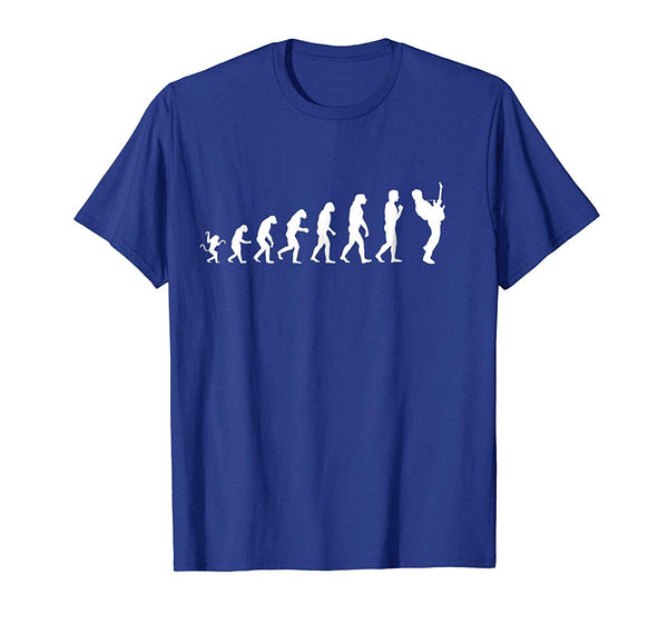 Great Cool Electric Guitar Evolution  T-Shirt Royal Blue