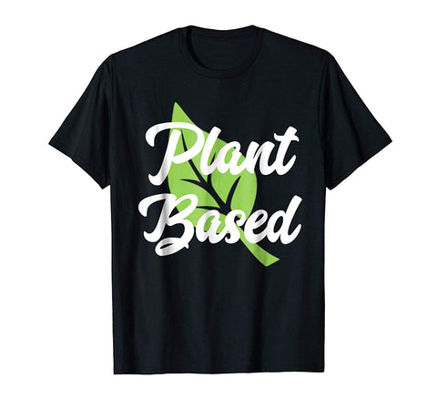 Cutest Plant Based Cute Vegan Vegetarian Leaf Gift  T-Shirt Black