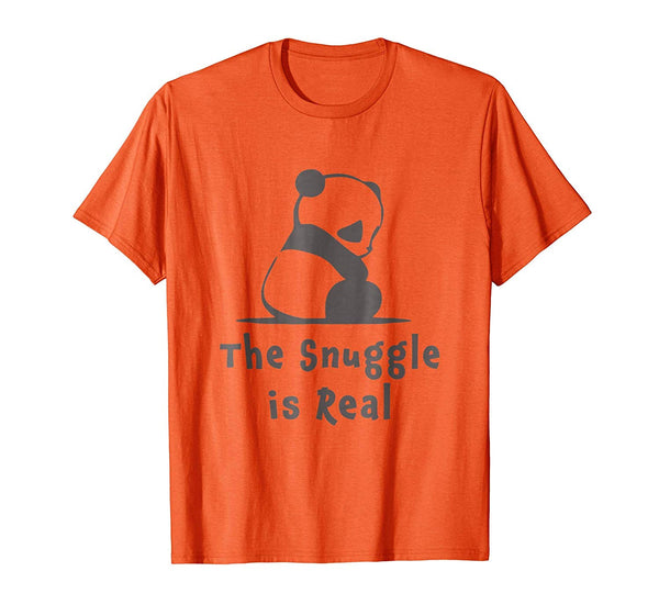 Wonderful Girls Cutest Panda Ever The Snuggle Is Real Gift  T-Shirt Orange