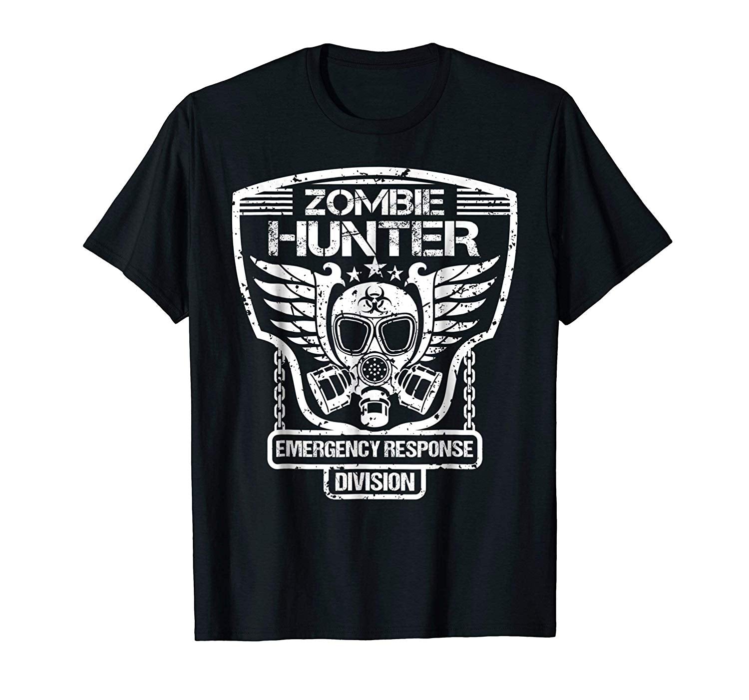 Cute Zombie Hunter Emergency Response Division  T-Shirt Black