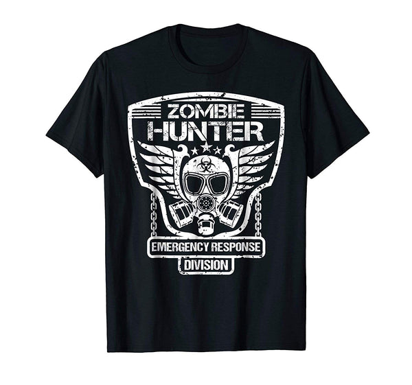 Cute Zombie Hunter Emergency Response Division  T-Shirt Black