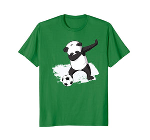 Great Dabbing Panda Soccer  T-Shirt Kelly Green