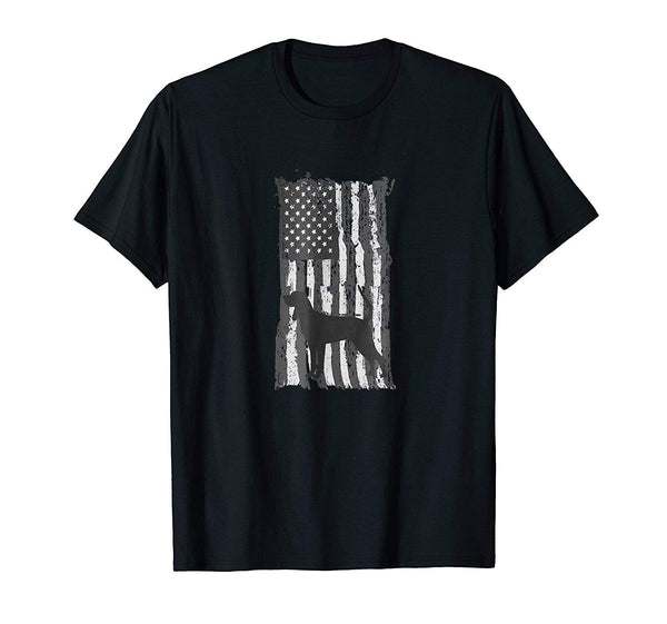 Adorable American Flag Coon Hound For Patriotic Coon Hunters  T-Shirt Black