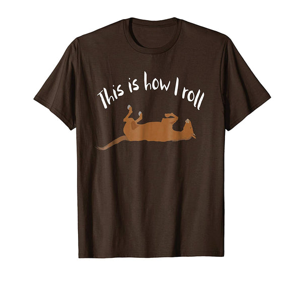 Great This Is How I Roll Horse  T-Shirt Brown