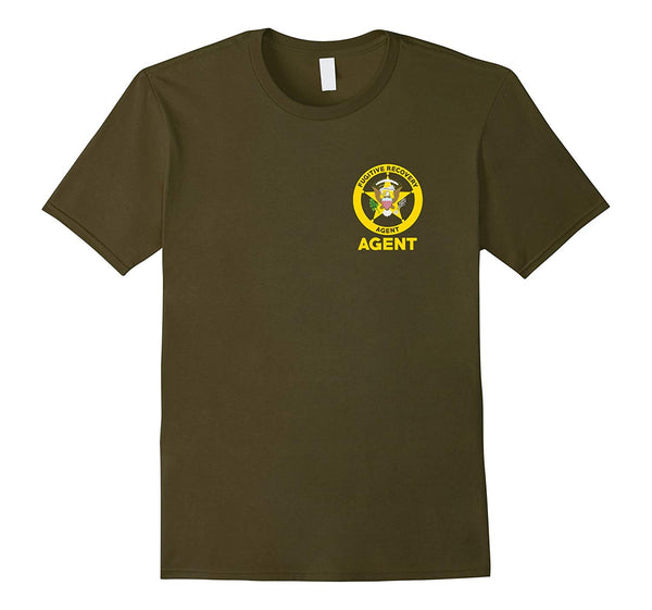 Funny Bounty Hunter For Fugitive Recovery Agents Leo  T-Shirt Olive