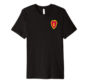 Adorable 25th Infantry Division &quot;electric Strawberry&quot; Army  T-Shirt Black