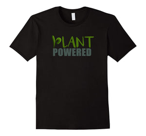 Cutest Plant Powered For Vegans And Vegetarians  T-Shirt Black