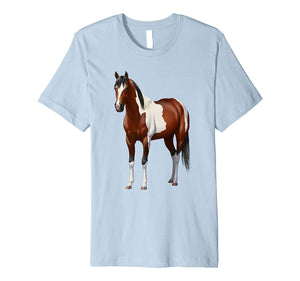 Beautiful Beautiful Bay Pinto Paint Horse  T-Shirt Baby Blue