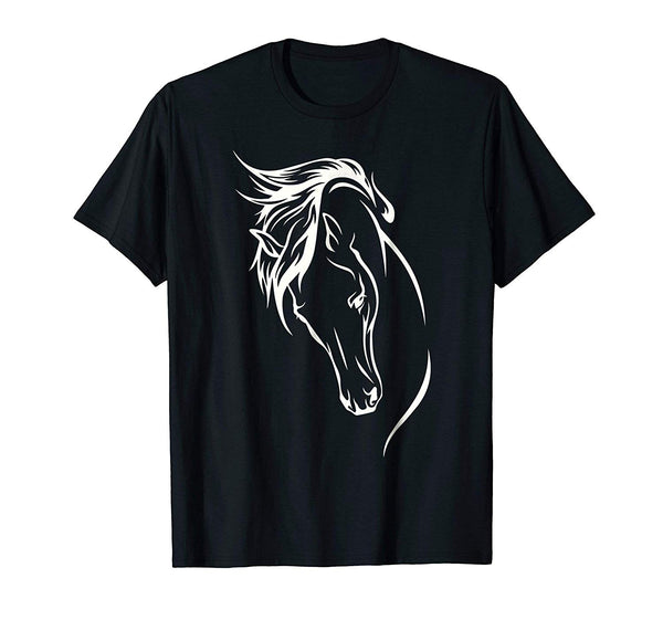 Beautiful This Girl Runs On Jesus And Horses Horse Riding Tee  T-Shirt Black