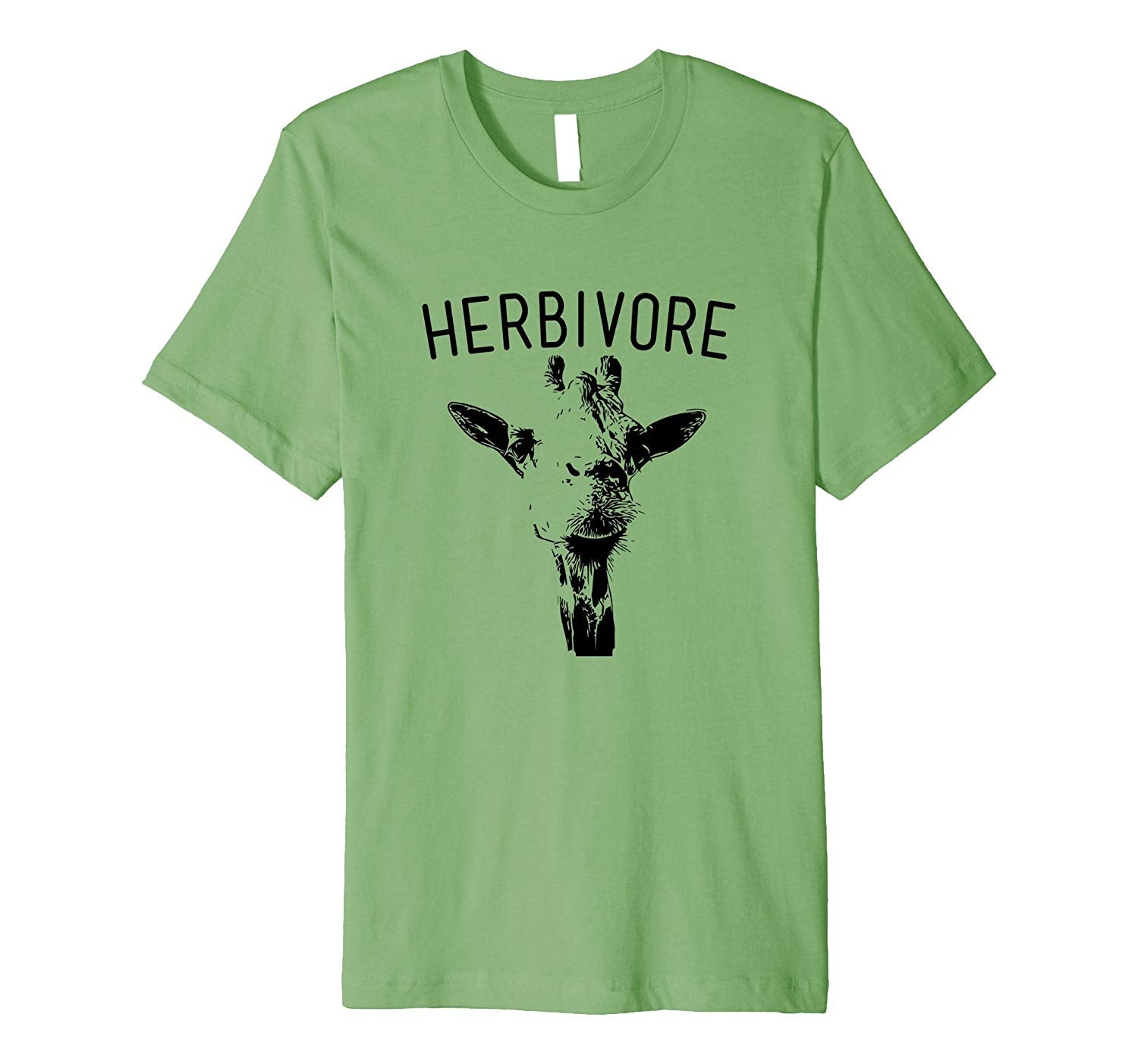 Wonderful Herbivore Giraffe Vegetarian Inspired Apparel  T-Shirt Grass