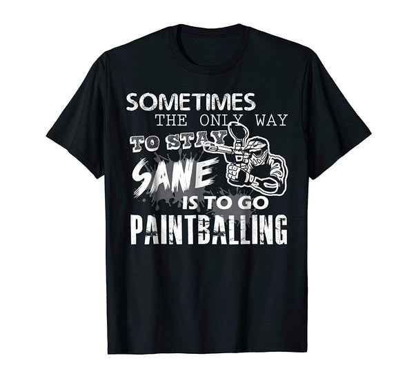 Great Paintball Go Paintballing  T-Shirt Black