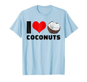 Cute I Love Coconuts For Vegans Vegetarians  T-Shirt Baby Blue