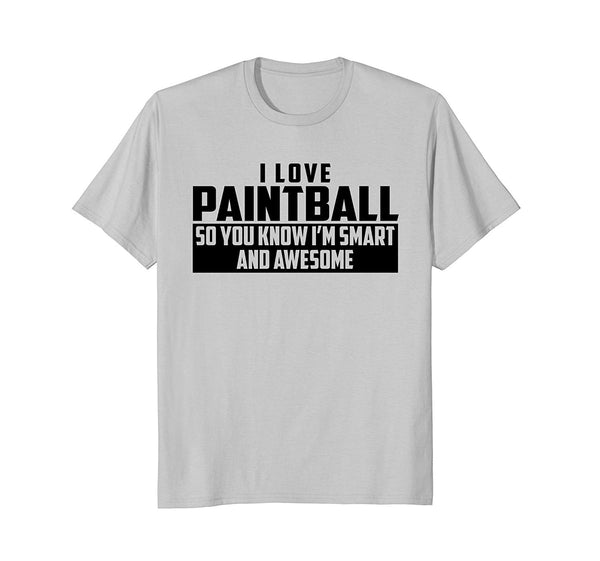 Cute The Official Smart And Awesome Paintball (black)  T-Shirt Silver