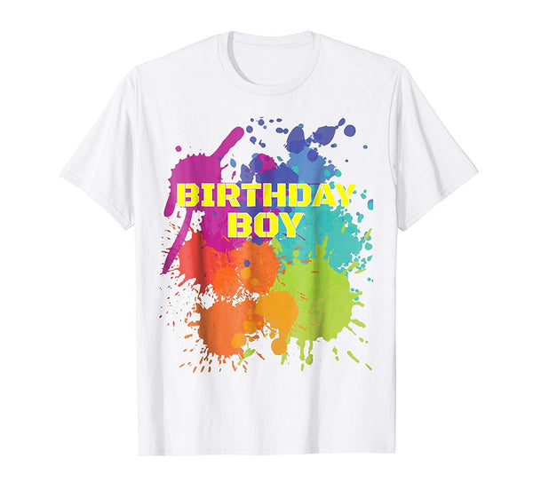 Wonderful Paintball Party Birthday Boy  T-Shirt White