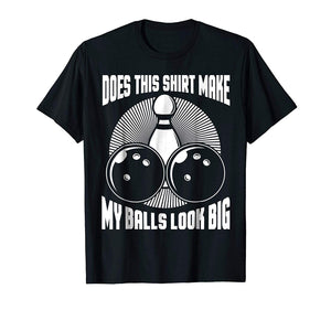 Cute Vintage Bowling For Men Funny Bowling Balls  T-Shirt Black