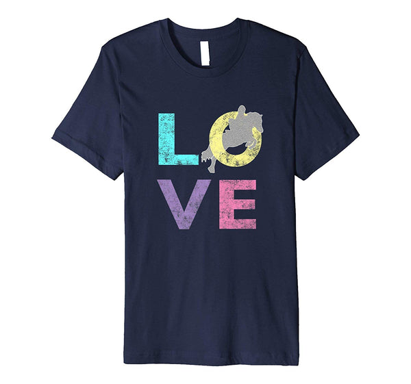 Cute Top Best Girls Fun Love Horse Lovers Gift  T-Shirt Navy