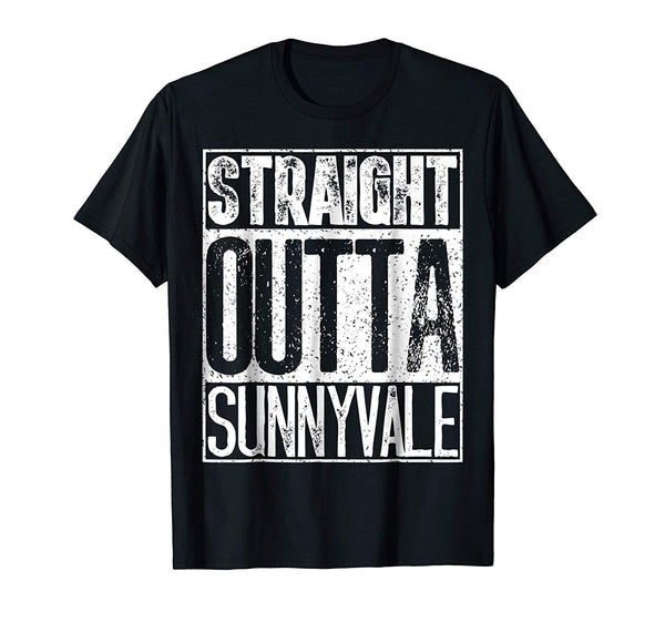 Beautiful Straight Outta Sunnyvale Trailer Park Camping Gift  T-Shirt Black