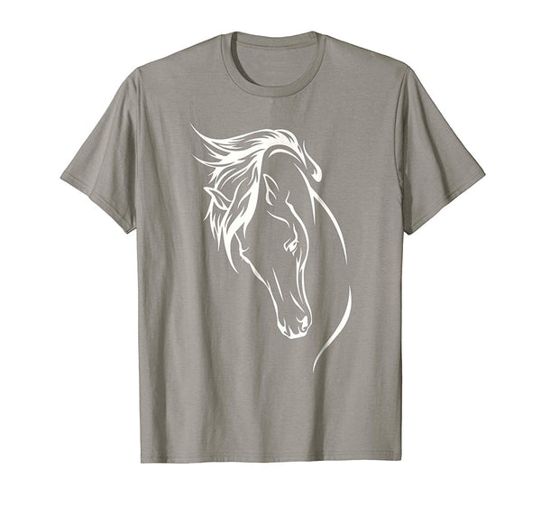 Beautiful This Girl Runs On Jesus And Horses Horse Riding Tee  T-Shirt Slate