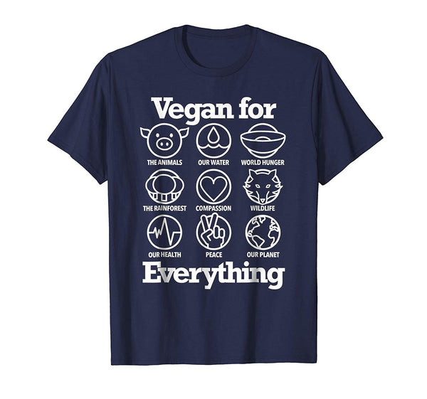 Cool Vegan For Everything Cool Vegan Gif  T-Shirt Navy