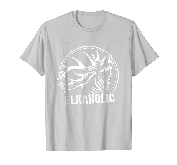 Cutest Elkaholic Funny For Elk Hunters  T-Shirt Silver