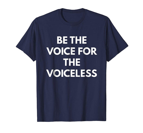 Great Be The Voice For The Voiceless Vegan Lifestyle  T-Shirt Navy