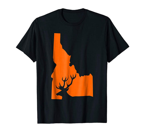 Cool Idaho Deer Hunt Hunting Hunter Apparel Clothing  T-Shirt Black