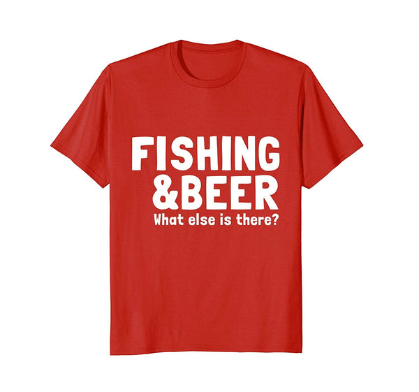 Cool Funny Fishing  T-Shirt Red