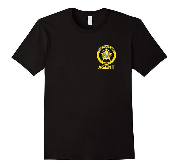 Funny Bounty Hunter For Fugitive Recovery Agents Leo  T-Shirt Black