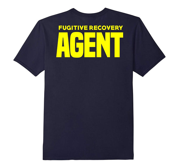 Hot Bounty Hunter For Fugitive Recovery Agents Leo  T-Shirt Navy