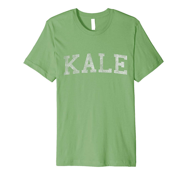 Beautiful Vintage Kale University Funny Vegan  T-Shirt Grass