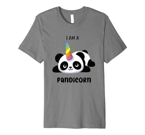 Cutest I Am A Pandicorn For Panda Lovers  T-Shirt Slate