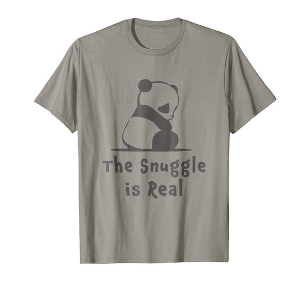 Wonderful Girls Cutest Panda Ever The Snuggle Is Real Gift  T-Shirt Slate