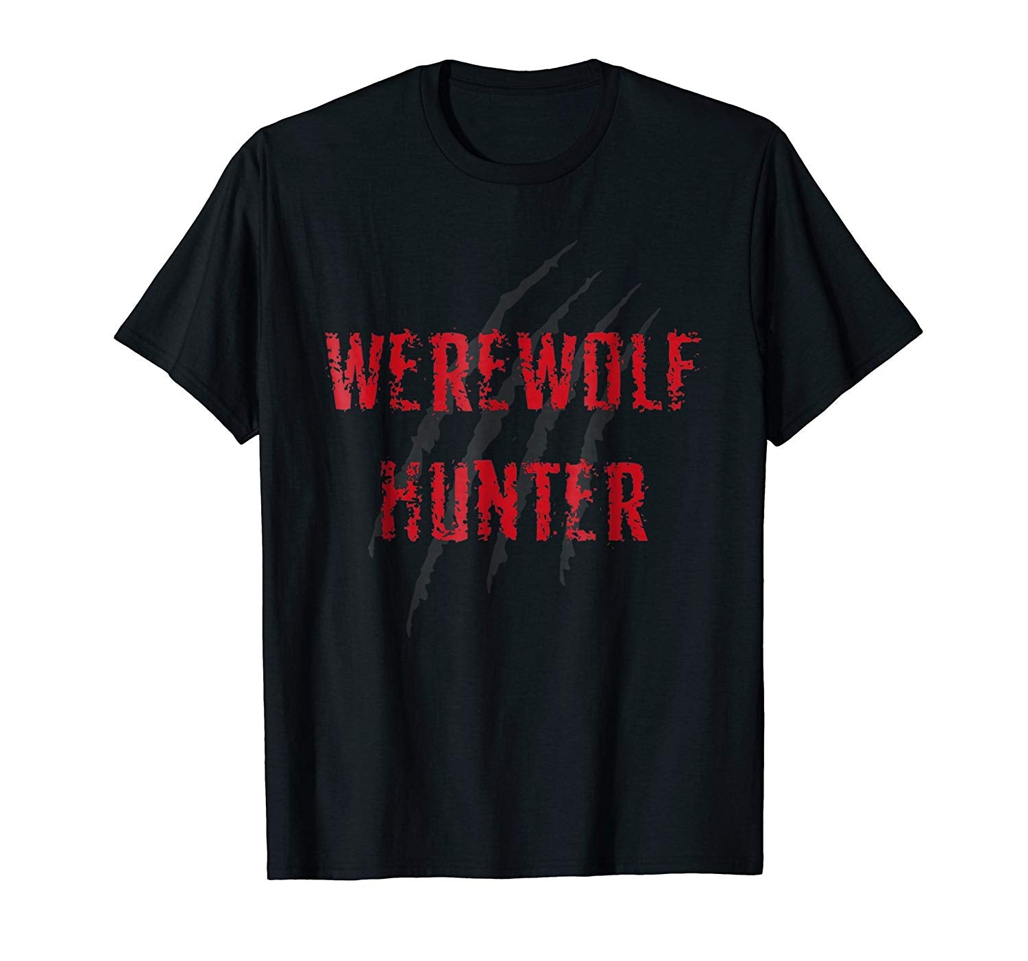 Cute Werewolf Hunter Halloween Costume For Man And Woman  T-Shirt Black