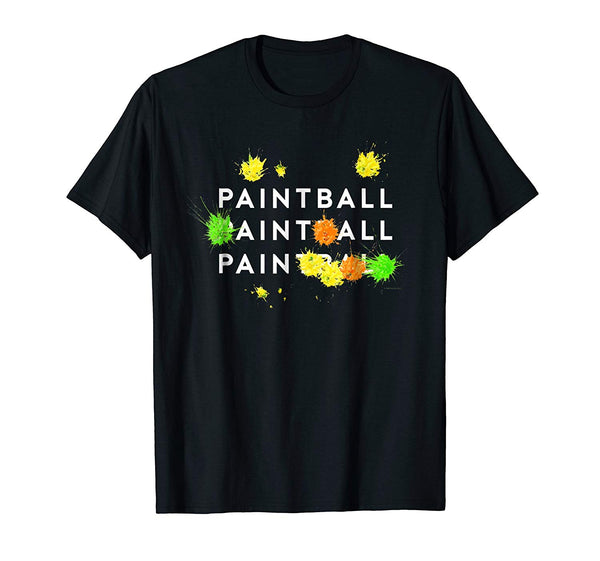 Cutest Paintball Ain't All Pain  T-Shirt Black