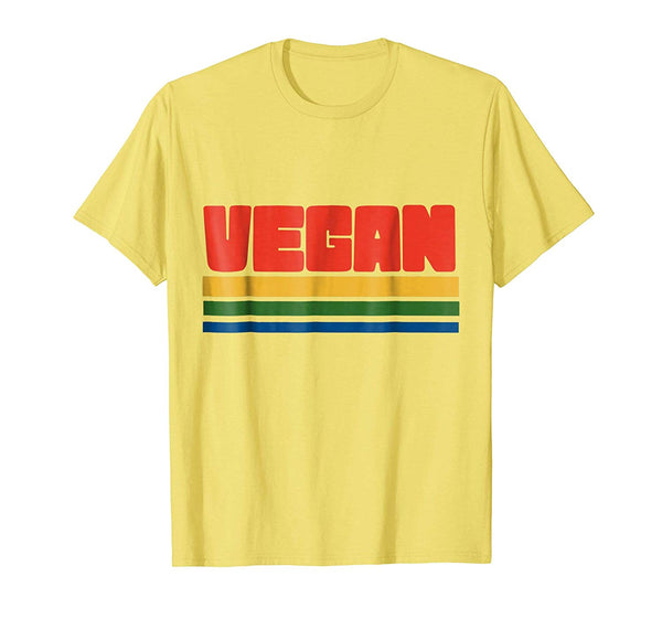 Hot Vegan Retro Style Veganism Proud Vegan Gift  T-Shirt Lemon