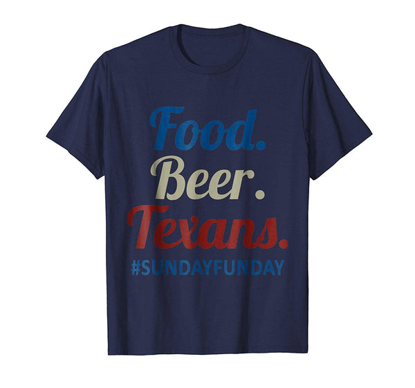 Hot Food.beer.texans  T-Shirt Navy