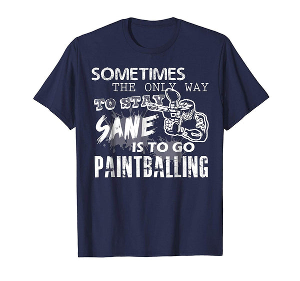 Great Paintball Go Paintballing  T-Shirt Navy