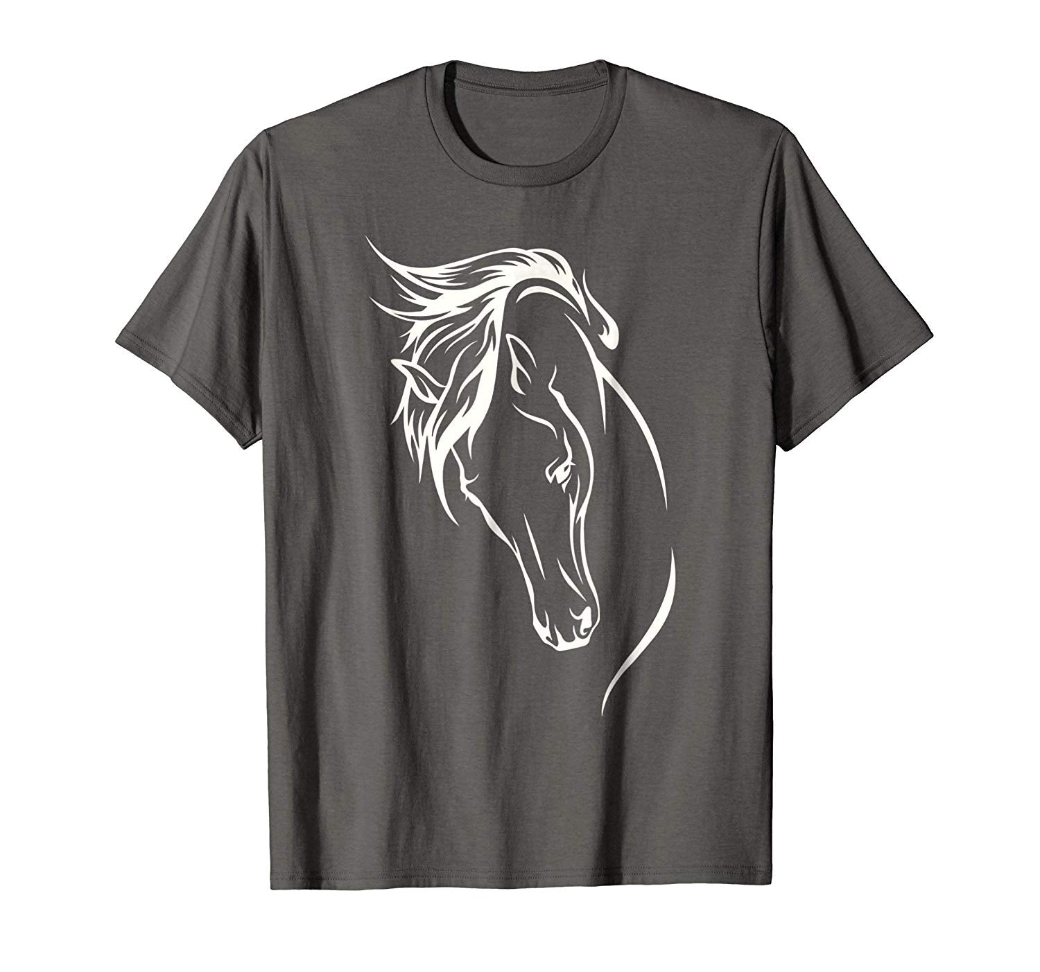 Beautiful This Girl Runs On Jesus And Horses Horse Riding Tee  T-Shirt Asphalt