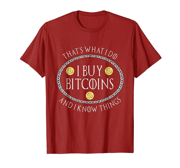 Funny Mens Bitcoin Parody Miner Trader Cryptocurrency Hodl  T-Shirt Cranberry