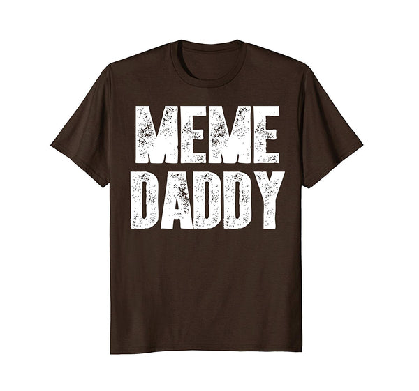 Cutest Meme Daddy Cool Kids Gift  T-Shirt Brown