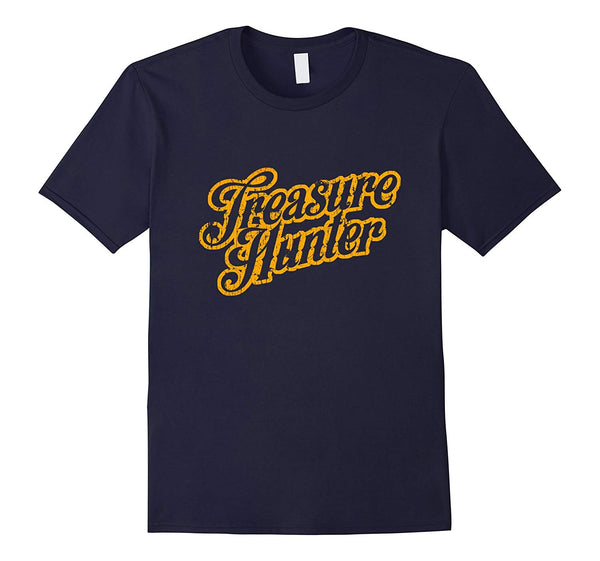 Hotest Original Treasure Hunter Gift Tee Coin Collector  T-Shirt Navy