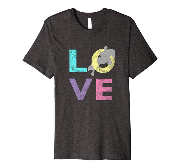 Cute Top Best Girls Fun Love Horse Lovers Gift  T-Shirt Dark Heather