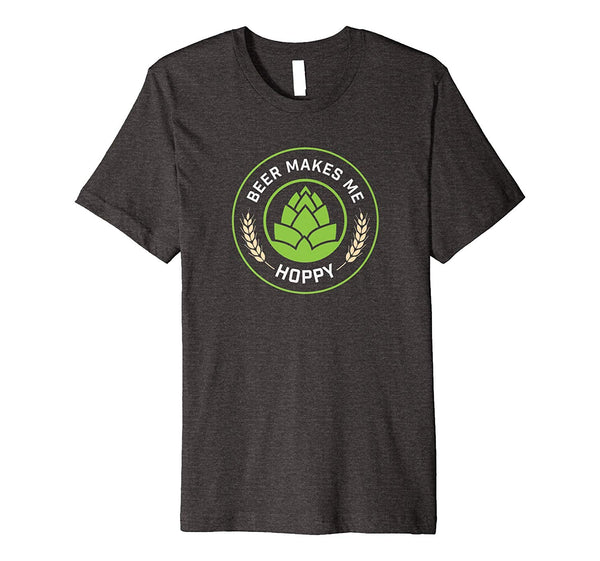 Cutest Beer Makes Me Hoppy Ipa  T-Shirt Dark Heather