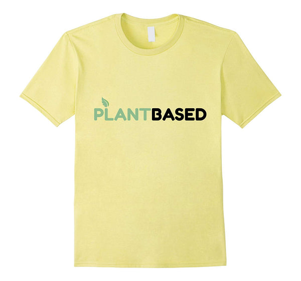 Great Plant Based Logo Tee For Vegans And Plant Lovers  T-Shirt Lemon