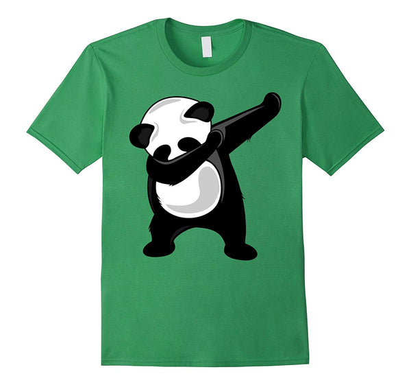 Adorable Dabbing Panda Giant Panda Bear Dab Dance  T-Shirt Grass