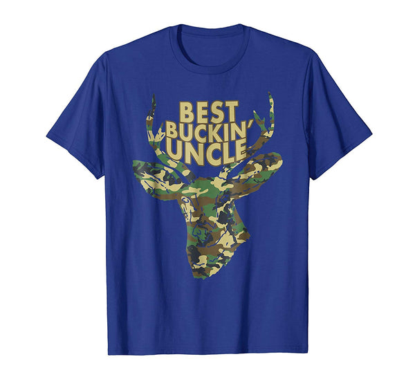 Adorable Best Buckin' Uncle Deer Buck Hunter Tee Gift Idea  T-Shirt Royal Blue