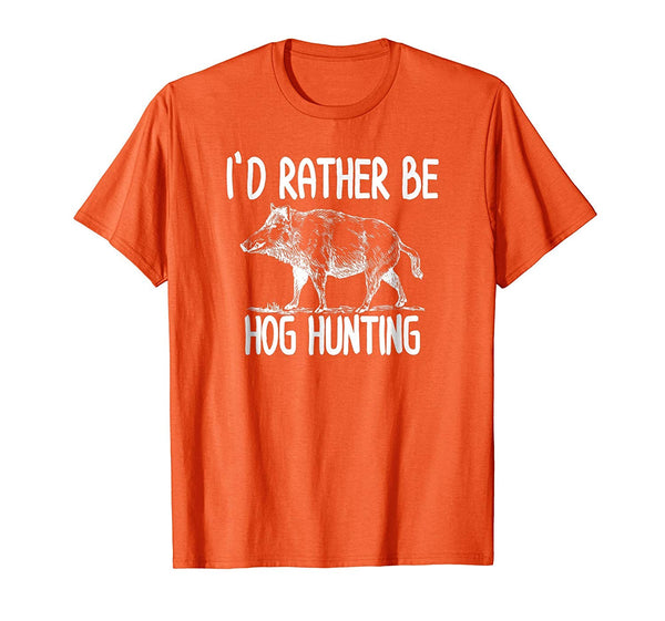 Adorable Hog Hunter Boar Hunting T Outdoor Funny T  T-Shirt Orange